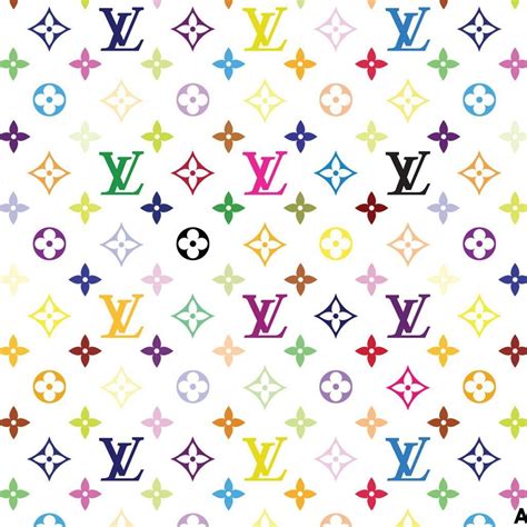 louis vuitton rainbow white pattern|Louis Vuitton watercolor pattern.